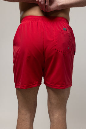 Plain Swim Shorts - Red