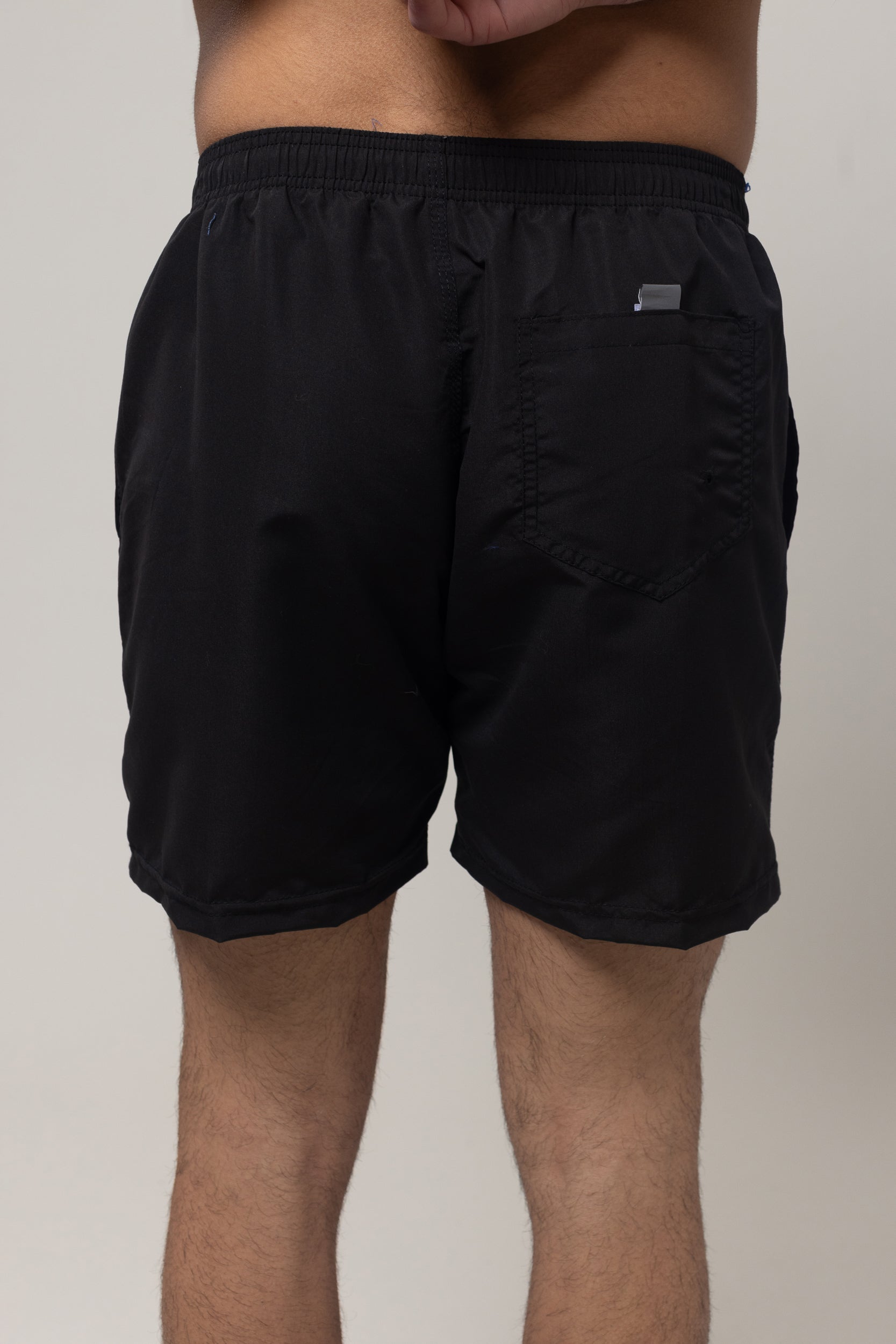 Plain Swim Shorts - Black