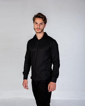 Shirt Oxford  Cotton - Black
