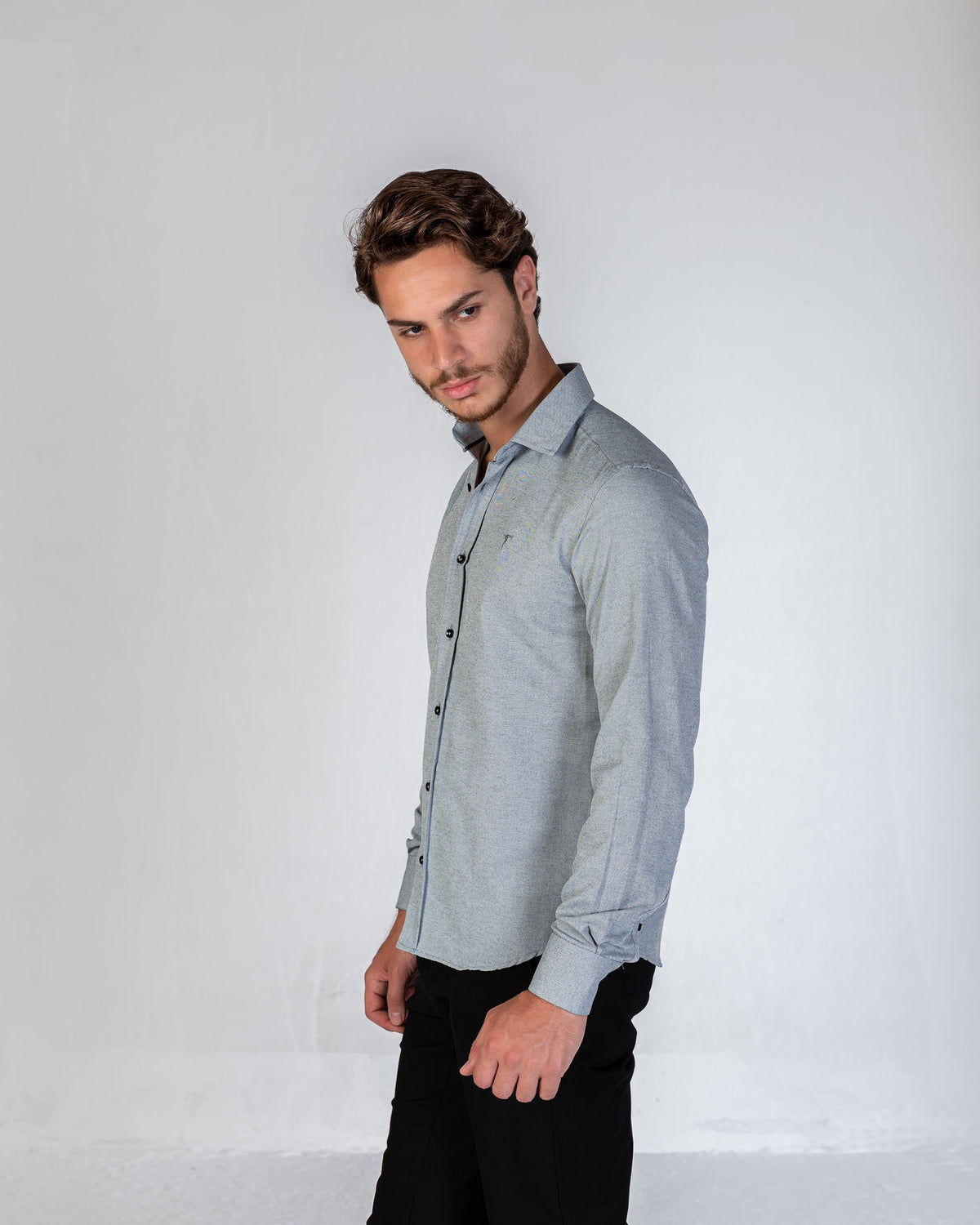 Shirt Oxford  Cotton - Grey
