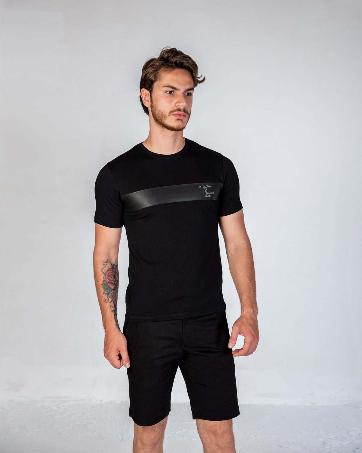T-Shirt Cotton Lycra - Black